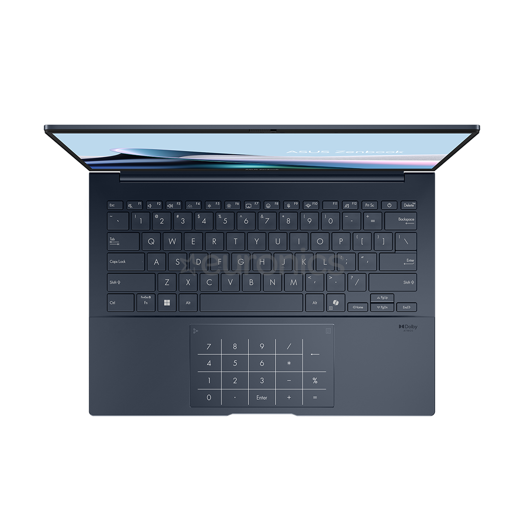 Asus Zenbook 14 OLED, 14'', 3K, OLED, 120 Hz, Ultra 7, 32 GB, 1 TB, ENG, zila - Portatīvais dators