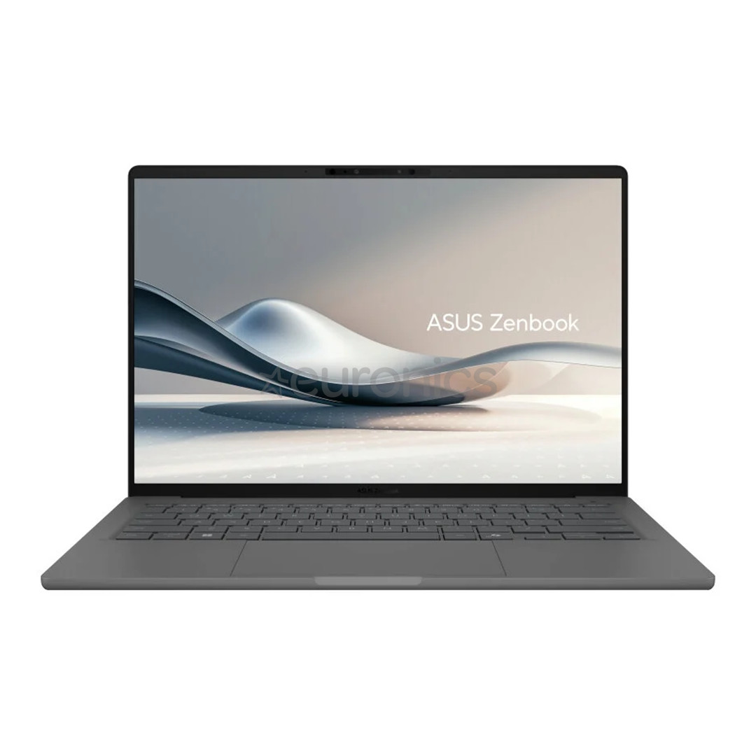 Asus Zenbook A14, 14'', OLED, X Elite, 32 GB, 1 TB, ENG, pelēka - Portatīvais dators