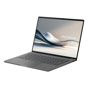 Asus Zenbook A14, 14'', OLED, X Elite, 32 GB, 1 TB, ENG, pelēka - Portatīvais dators