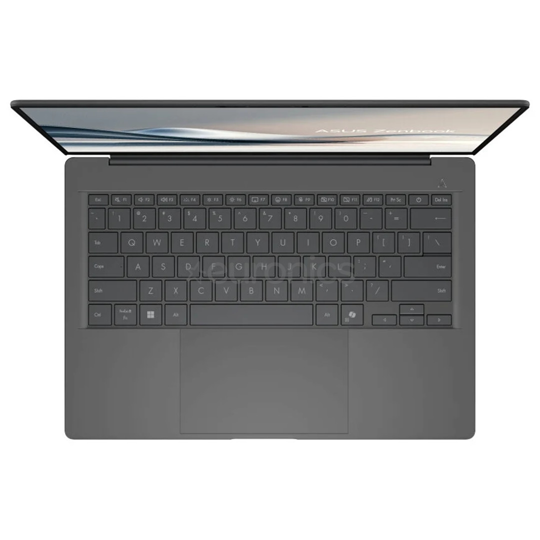 Asus Zenbook A14, 14'', OLED, X Elite, 32 GB, 1 TB, ENG, pelēka - Portatīvais dators