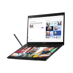 Asus Zenbook Duo OLED, 14'', 3K, OLED, 120 Hz, Ultra 9, 32 GB, 2 TB, ENG, tumši pelēka - Portatīvais dators