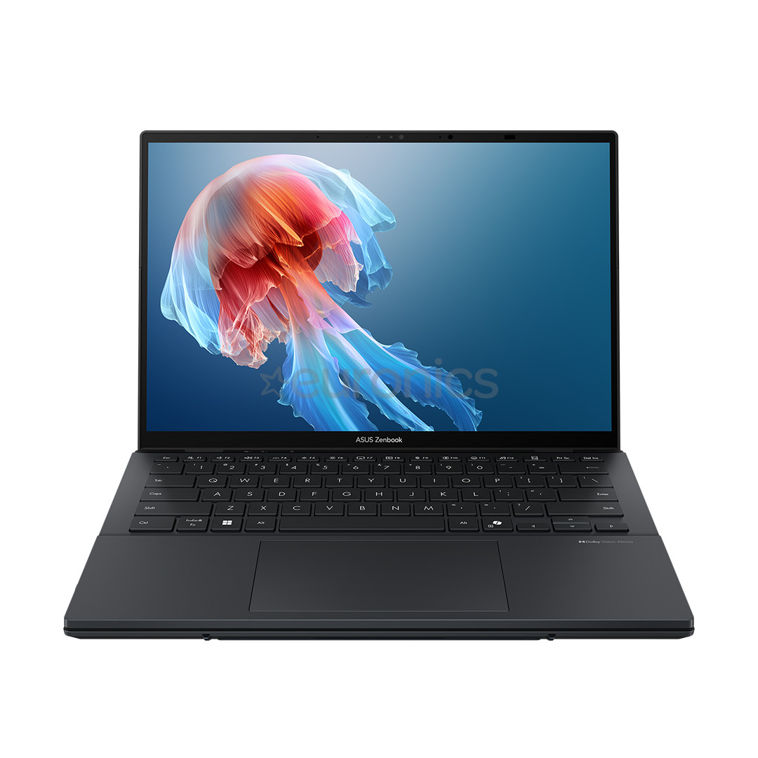 Asus Zenbook Duo OLED, 14'', 3K, OLED, 120 Hz, Ultra 9, 32 GB, 2 TB, ENG, tumši pelēka - Portatīvais dators
