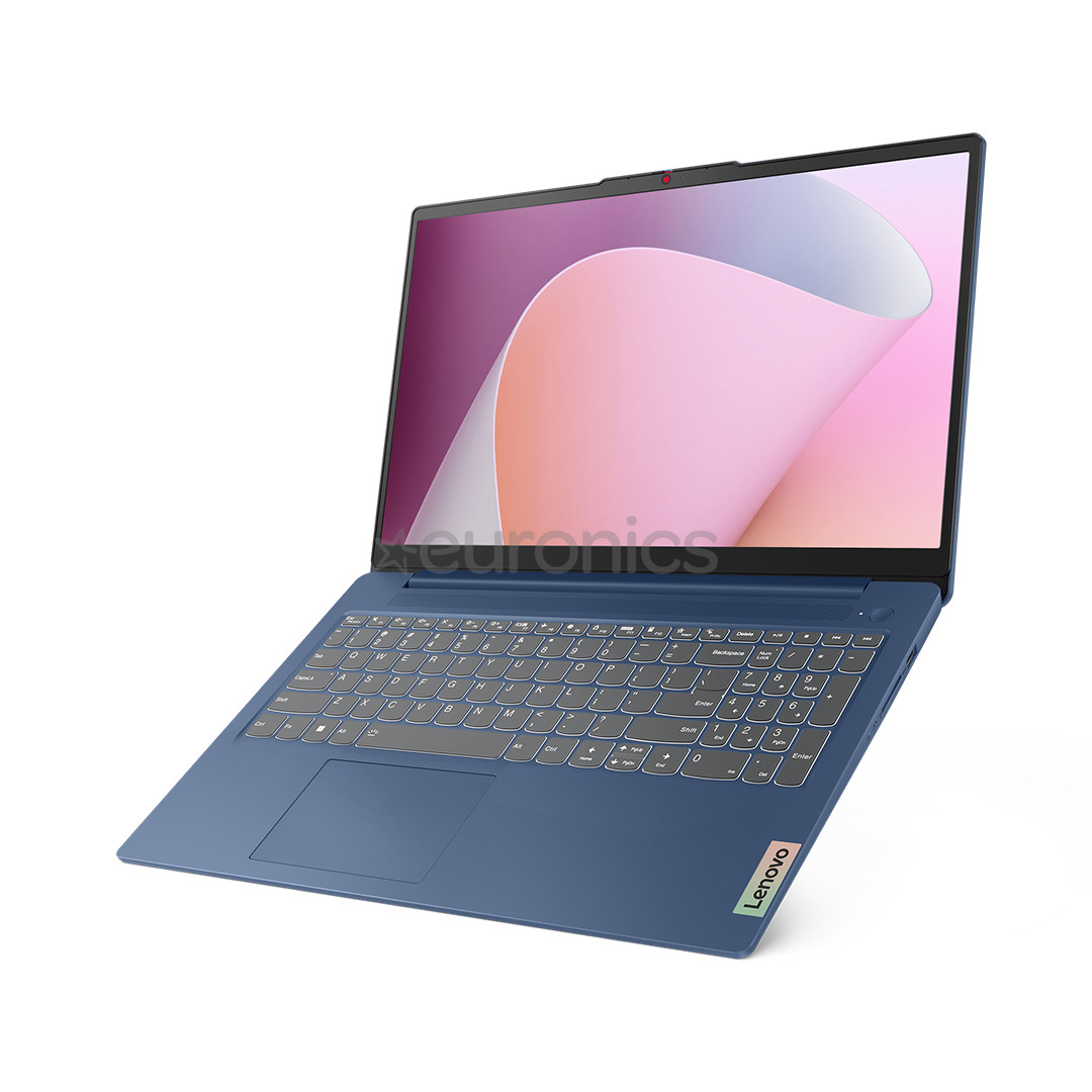 Lenovo IdeaPad Slim 3 15ABR8, 15,6'', TN, Ryzen 5, 16 GB, 512 GB, zila - Portatīvais dators