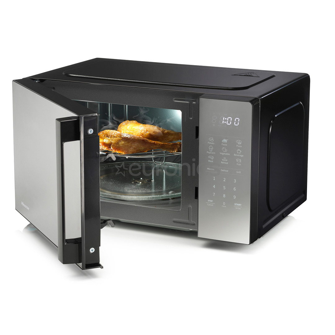 Hisense, 20 L, 700 W, mirror/black - Microwave Oven