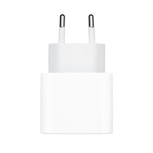 Apple USB-C Power Adapter, 20 W, balta - Lādētājs