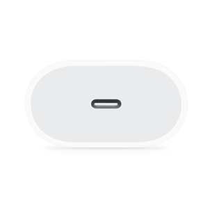Apple USB-C Power Adapter, 20 W, balta - Lādētājs