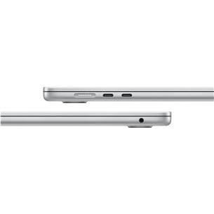 Apple MacBook Air 15 (2025), M4, 10C/10C, 16 GB, 256 GB, ENG, sudraba - Portatīvais dators