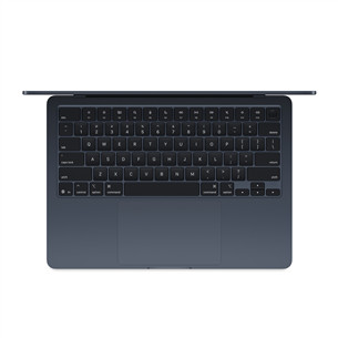 Apple MacBook Air 13 (2025), M4, 10C/8C, 16 GB, 256 GB, RUS, melna - Portatīvais dators