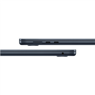 Apple MacBook Air 15 (2025), M4, 10C/10C, 16 GB, 512 GB, SWE, melna - Portatīvais dators