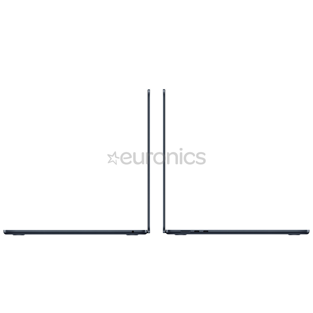 Apple MacBook Air 15 (2025), M4, 10C/10C, 16 GB, 512 GB, RUS, melna - Portatīvais dators