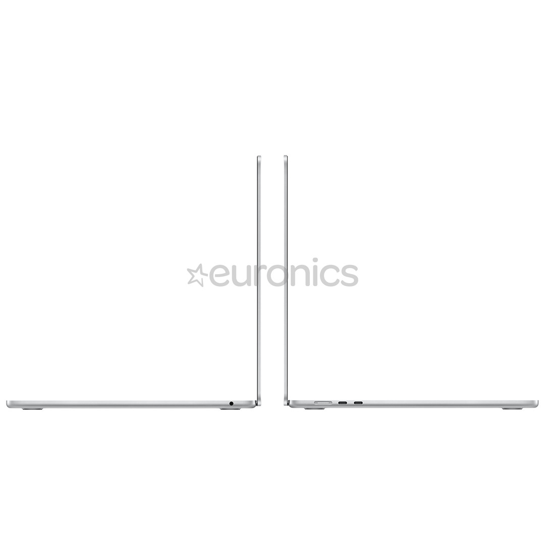 Apple MacBook Air 15 (2025), M4, 10C/10C, 16 GB, 512 GB, SWE, sudraba - Portatīvais dators