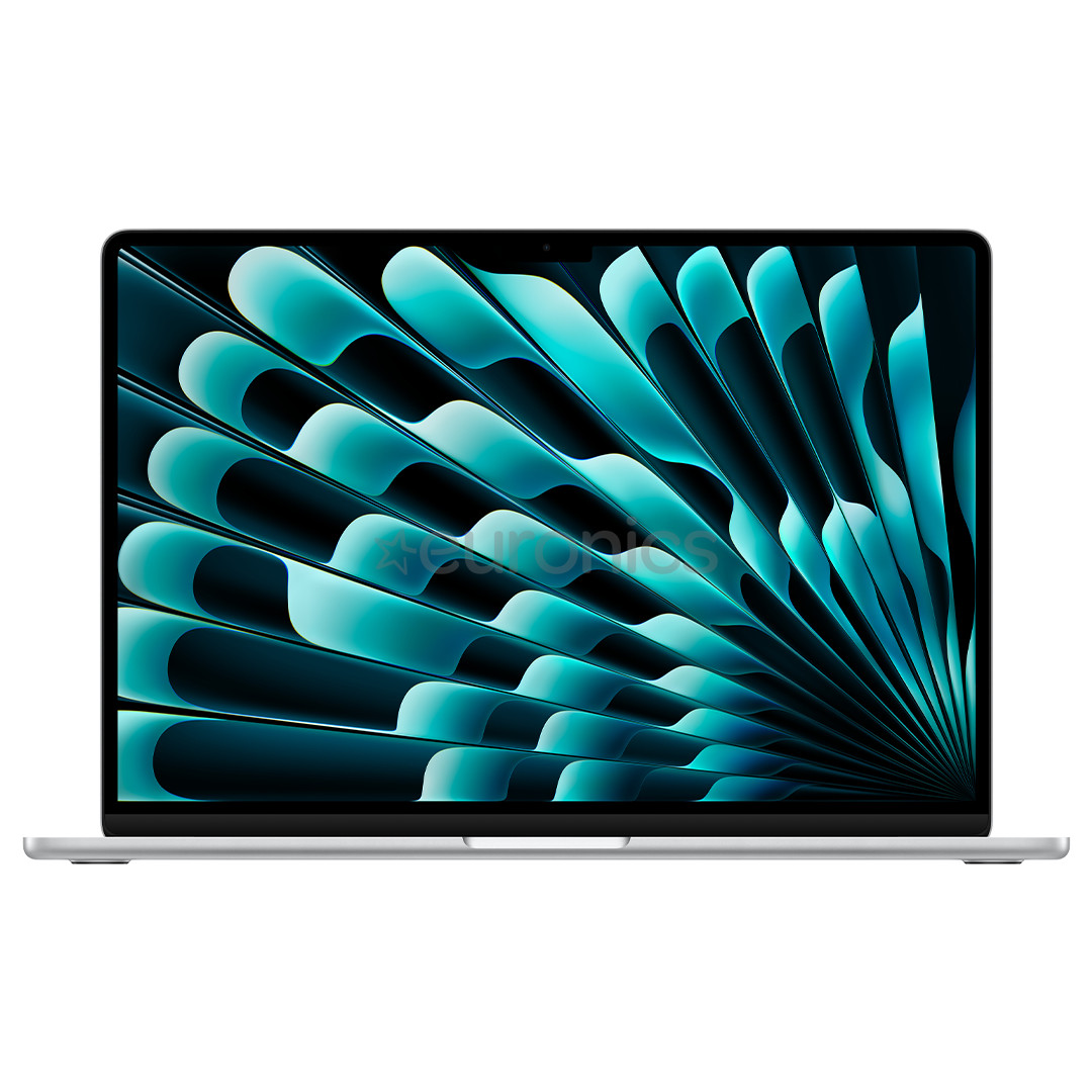 Apple MacBook Air 15 (2025), M4, 10C/10C, 24 GB, 512 GB, ENG, sudraba - Portatīvais dators
