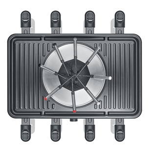 Severin, 1400 W, melna - Rakletes grila un fondī katla kombinācija