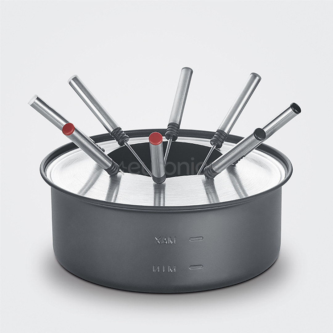 Severin, 1400 W, melna - Rakletes grila un fondī katla kombinācija