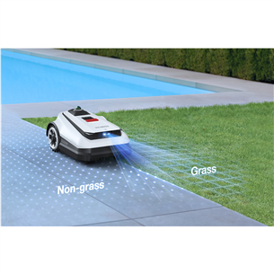 Ecovacs GOAT A1-3000 LiDAR, balta/melna - Robots zāles pļāvējs