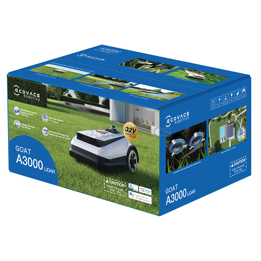 Ecovacs GOAT A1-3000 LiDAR, white/black - Robotic lawn mower