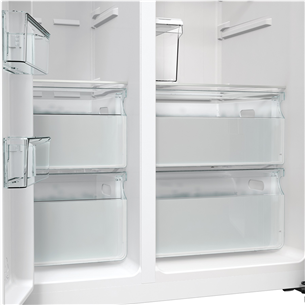 Hisense, NoFrost, 566 L, augstums 179 cm, pelēka - SBS ledusskapis