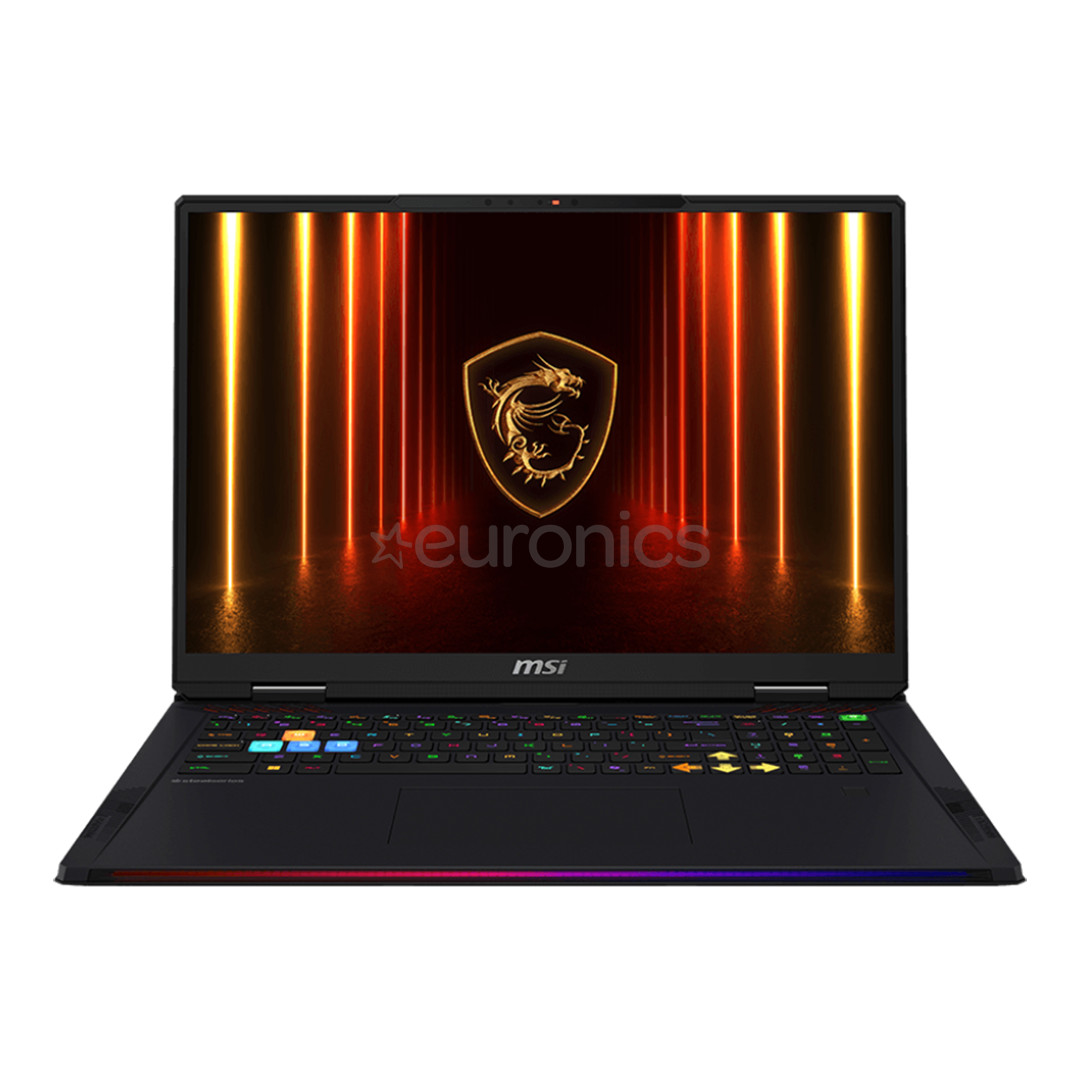 MSI Raider 18, 18'', UHD+, Mini-LED, 120 Hz, Ultra 9, 64 GB, 4 TB, RTX 5090, ENG, melna - Portatīvais dators