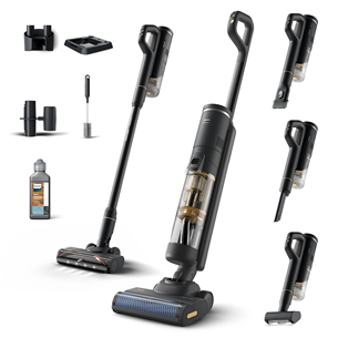 Philips 7000 Series AquaTrio, Wet & Dry, melna/dzeltena - Bezvadu putekļu sūcējs