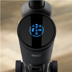 Philips 7000 Series AquaTrio, Wet & Dry, melna/dzeltena - Bezvadu putekļu sūcējs