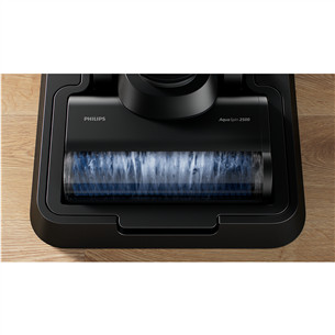 Philips 7000 Series AquaTrio, Wet & Dry, melna/dzeltena - Bezvadu putekļu sūcējs