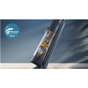 Philips 7000 Series AquaTrio, Wet & Dry, melna/dzeltena - Bezvadu putekļu sūcējs