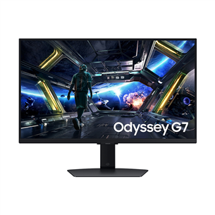 Samsung Odyssey G7, 27'', 4K UHD, 144 Hz, melna - Monitors LS27DG702EUXDU