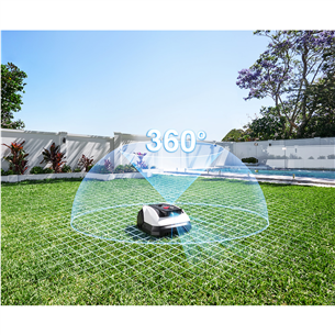 Ecovacs GOAT O500 Panorama, balta/melna - Robots zāles pļāvējs