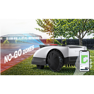 Ecovacs GOAT O500 Panorama, balta/melna - Robots zāles pļāvējs