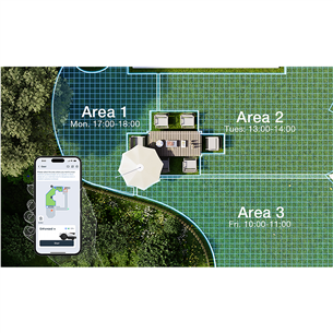 Ecovacs GOAT O500 Panorama, balta/melna - Robots zāles pļāvējs