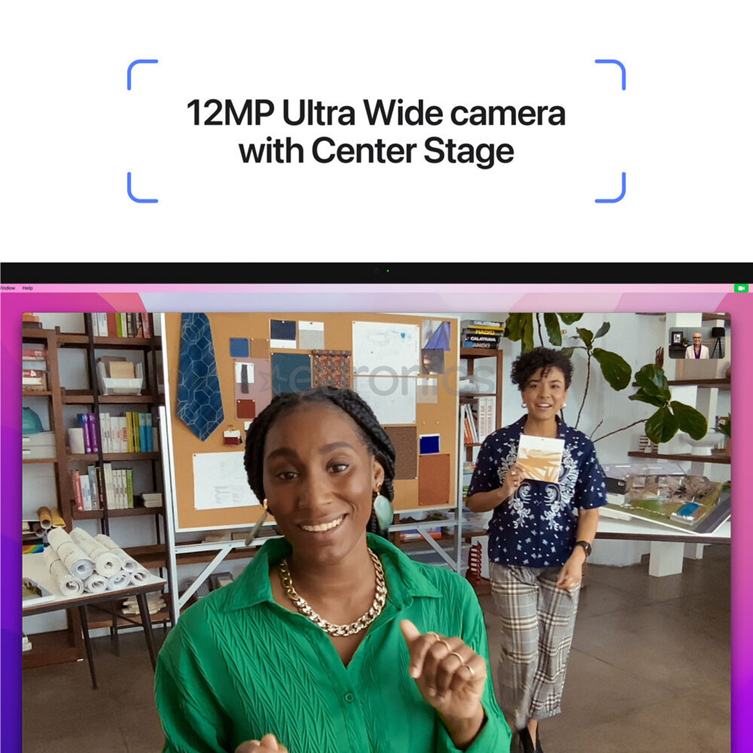 Apple Studio Display,  27", 5K, LED IPS, nano-texture glass, tilt adjustable stand, silver - Monitor