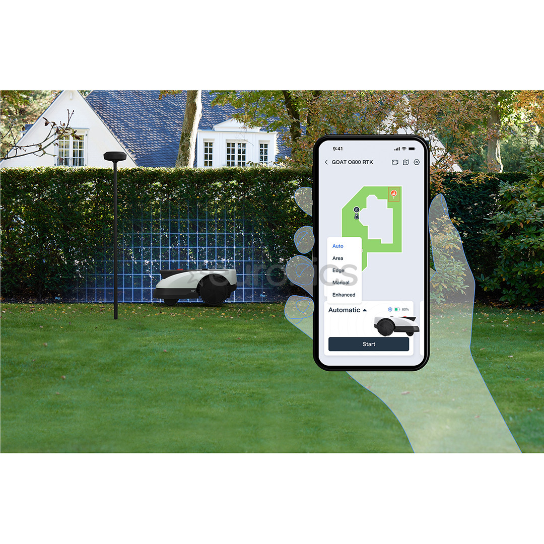 Ecovacs Goat 0800 RTK, белый/черный - Робот-газонокосилка