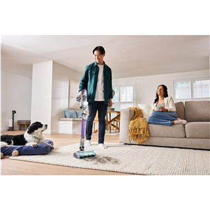 Shark PowerDetect Cordless Pet, pelēka/lillā - Bezvadu putekļu sūcējs