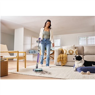 Shark PowerDetect Cordless Pet, pelēka/lillā - Bezvadu putekļu sūcējs