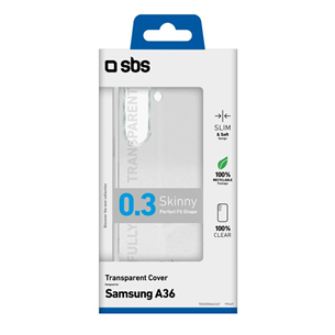SBS Skinny cover, Galaxy A36, caurspīdīga - Apvalks viedtālrunim