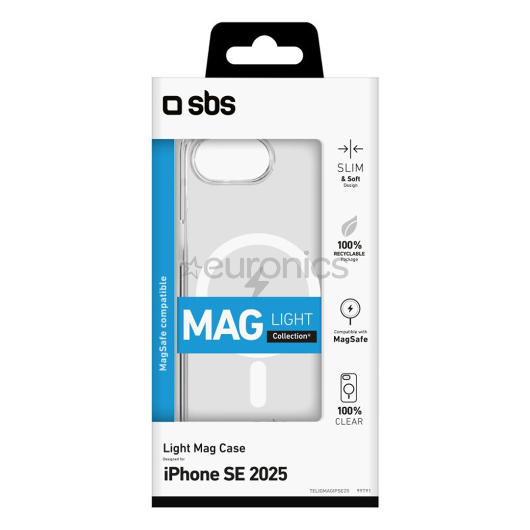 SBS Light Mag Case, iPhone 16e, transparent - Case