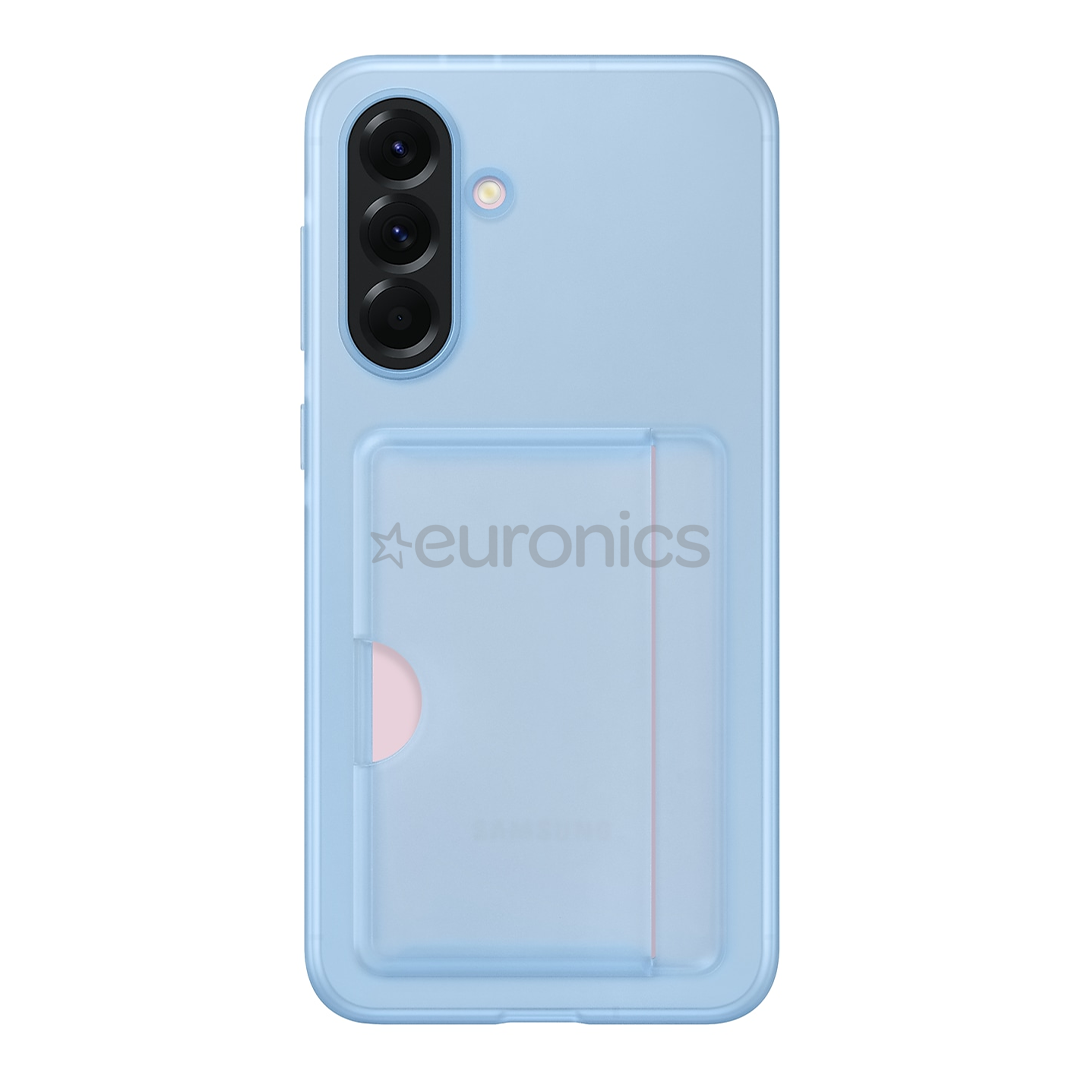 Samsung Card Slot Cover, Galaxy A14, с карманом для карты, голубой - Чехол