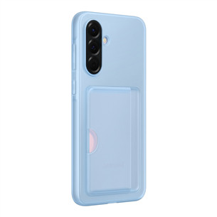 Samsung Card Slot Cover, Galaxy A14, с карманом для карты, голубой - Чехол
