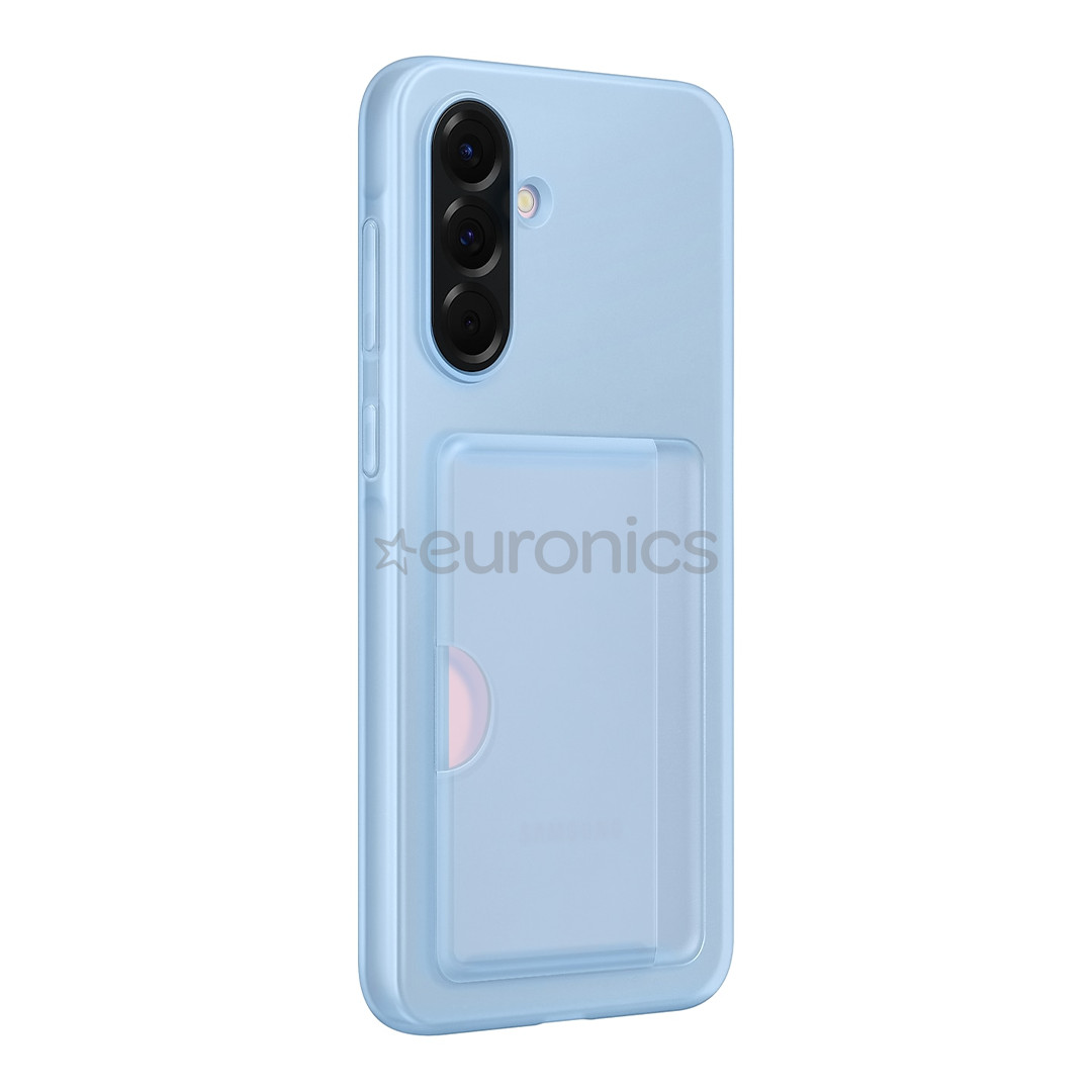 Samsung Card Slot Cover, Galaxy A14, с карманом для карты, голубой - Чехол
