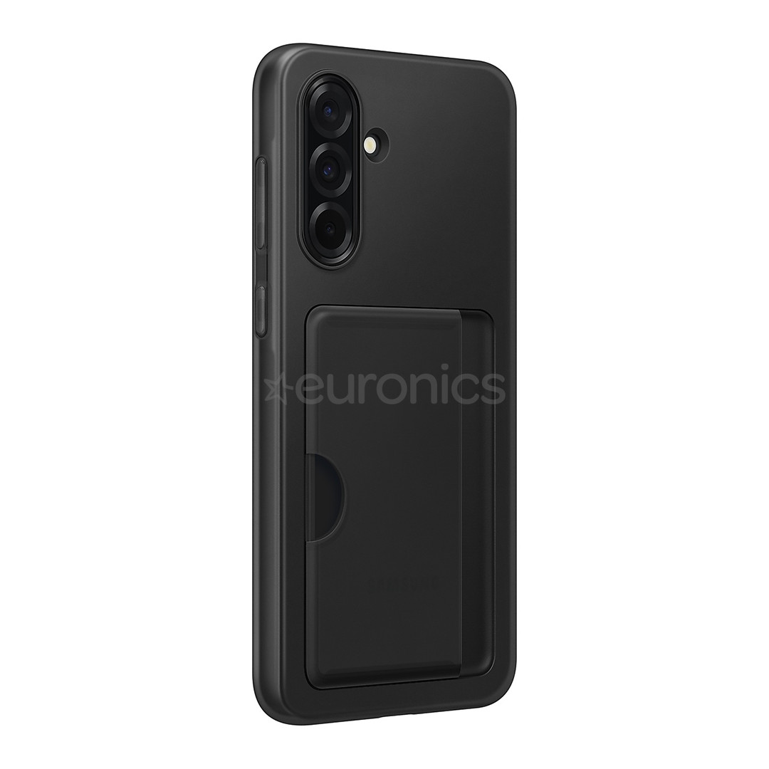 Samsung Card Slot Cover, Galaxy A36, kabatiņa kredītkartei, melna - Apvalks viedtālrunim