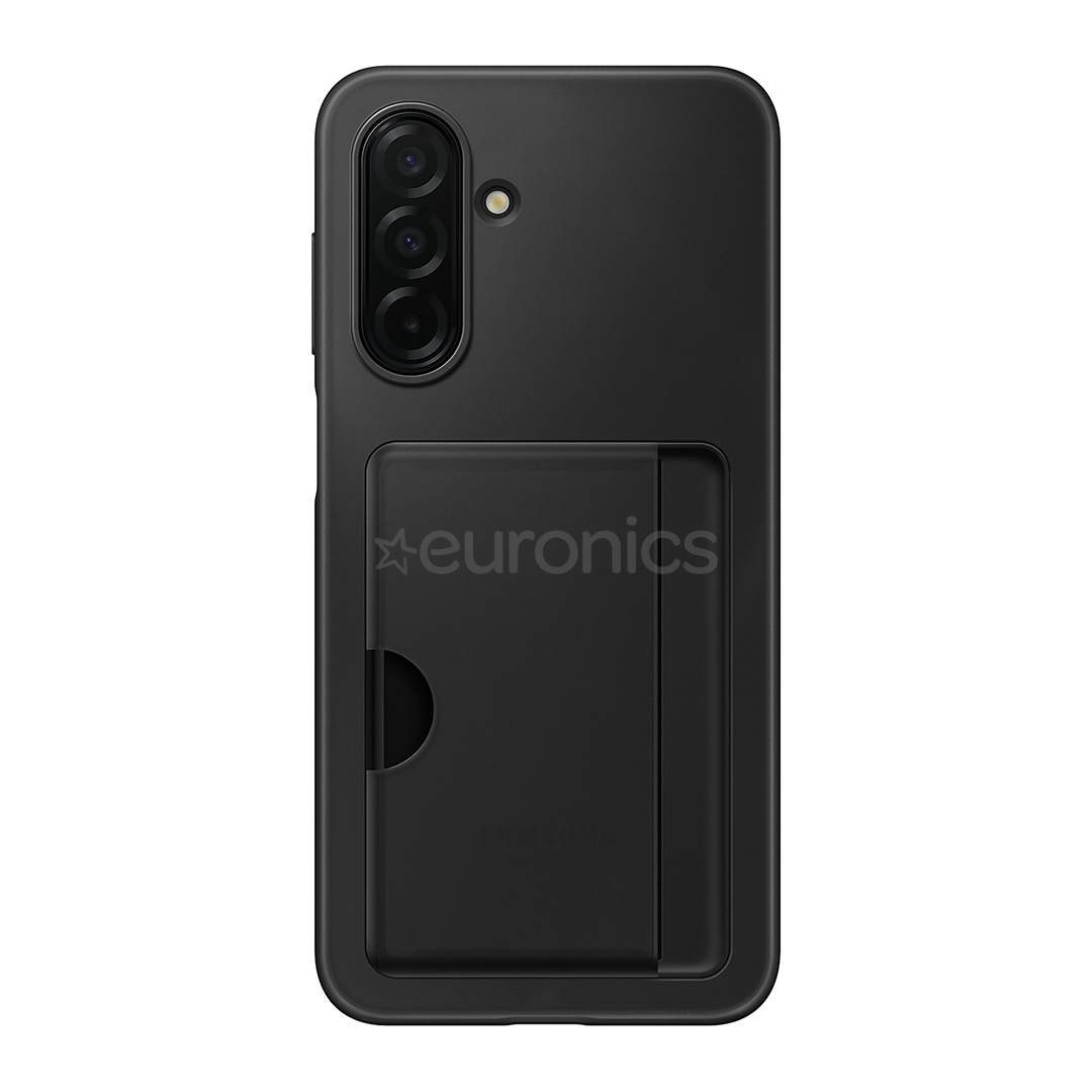 Samsung Card Slot Cover, Galaxy A26, kabatiņa kredītkartei, melna - Apvalks viedtālrunim