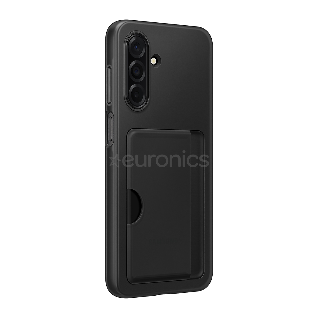 Samsung Card Slot Cover, Galaxy A26, kabatiņa kredītkartei, melna - Apvalks viedtālrunim