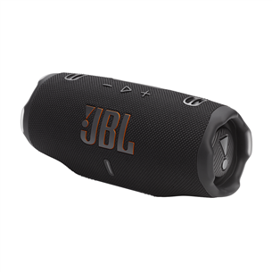 JBL Charge 6, melna - Portatīvais bezvadu skaļrunis