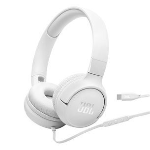 JBL Tune 520C, белый - Накладные наушники JBLT520CWHT