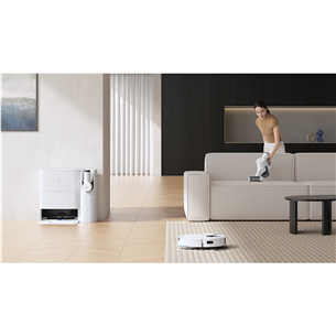 Ecovacs Deebot T30S Combo, Wet & Dry, balta - Robots putekļu sūcējs + rokas putekļu sūcējs