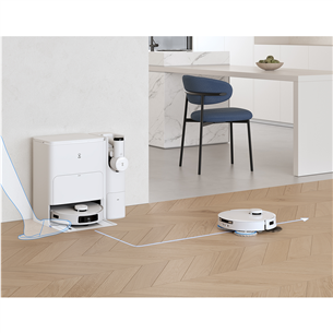 Ecovacs Deebot T30S Combo, Wet & Dry, balta - Robots putekļu sūcējs + rokas putekļu sūcējs