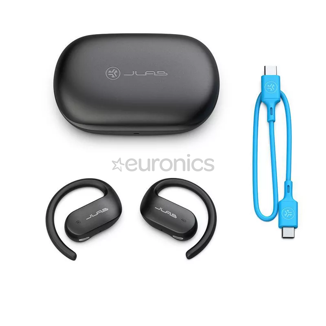 JLab Open Sport, black - True wireless earphones