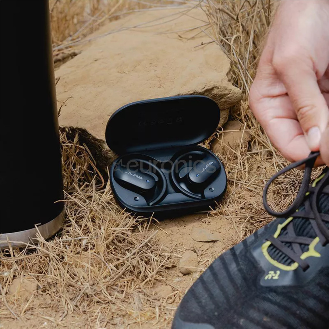 JLab Open Sport, melna - Bezvadu austiņas