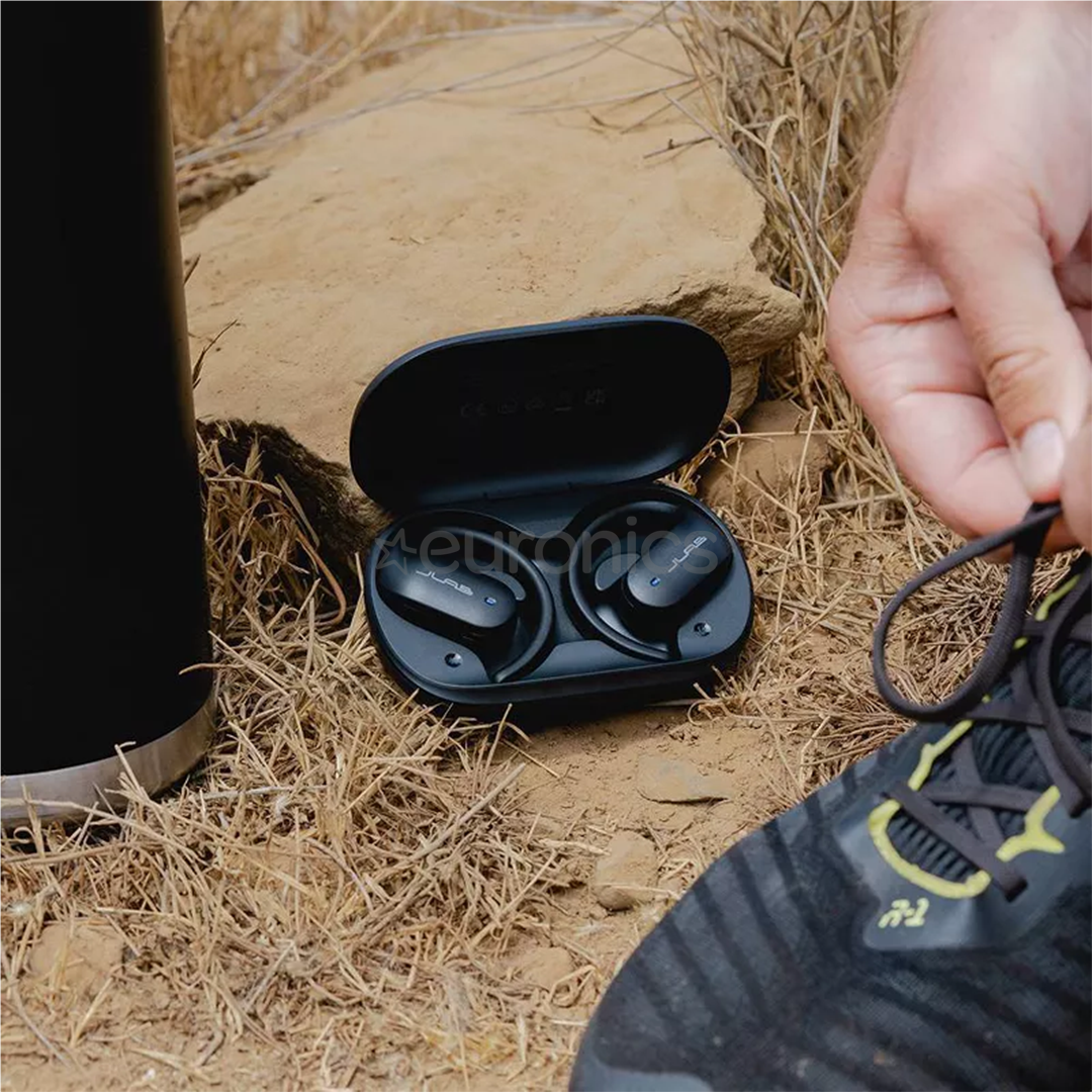 JLab Open Sport, black - True wireless earphones