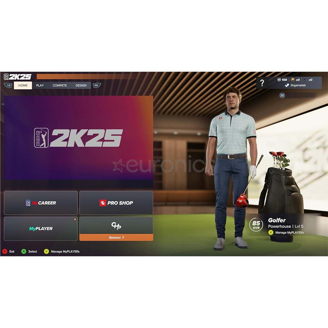 PGA Tour 2K25, PlayStation 5 - Spēle